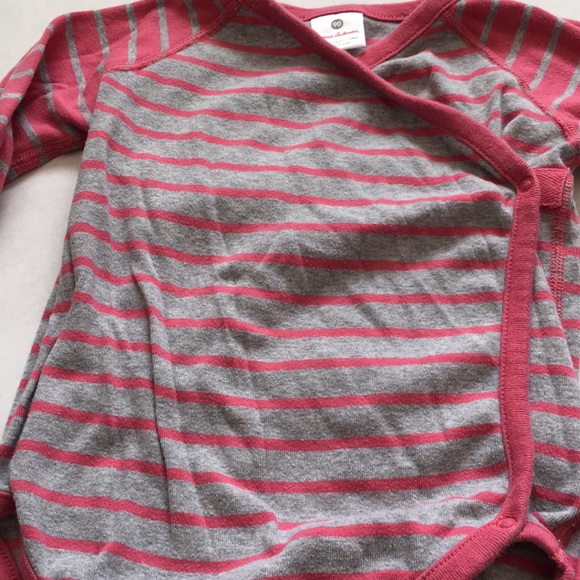 Striped Kimono Bodysuit & Pink Pants Sz 90 - Picture 2 of 6